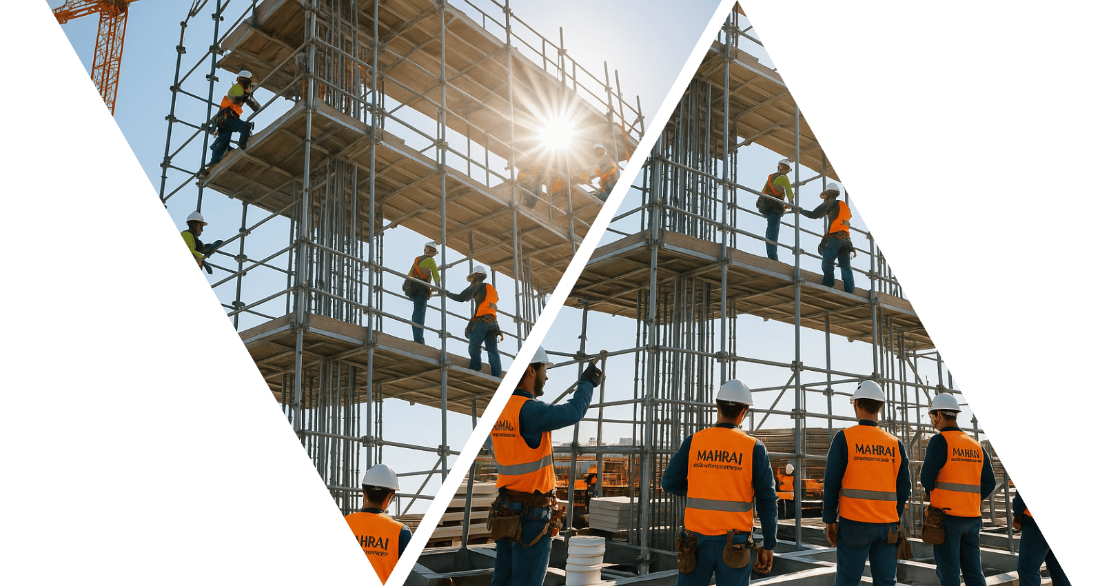 Mahraj Scaffolding at work